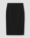 Lynn Luxe Twill Pencil Skirt - Black thumbnail 1