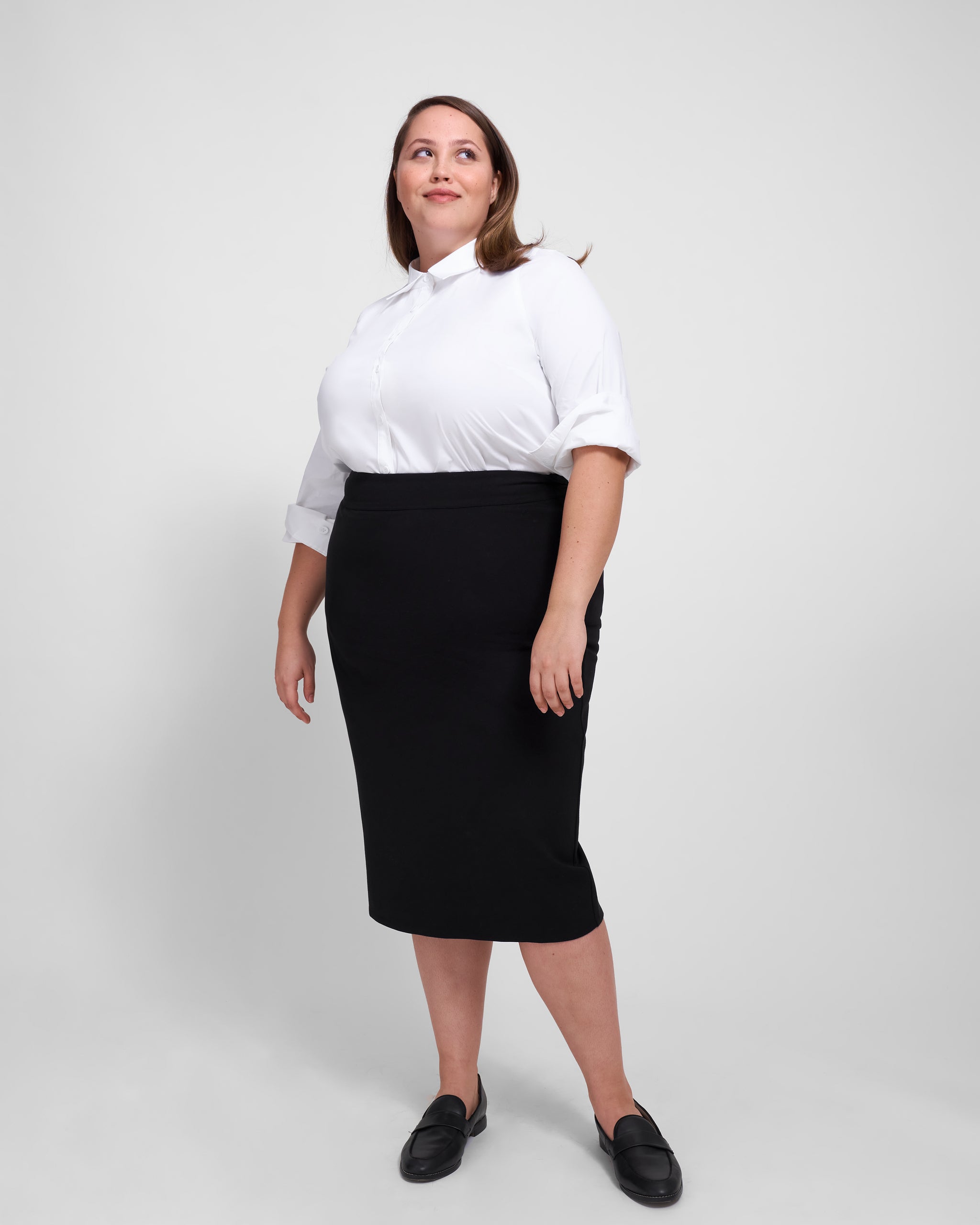 Erin Ponte Pencil Skirt - Black | Universal Standard