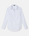 Elbe Popover Stretch Poplin Shirt Petite Fit - White thumbnail 3
