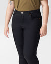 Seine High Rise Skinny Jeans Petite - Black thumbnail 4