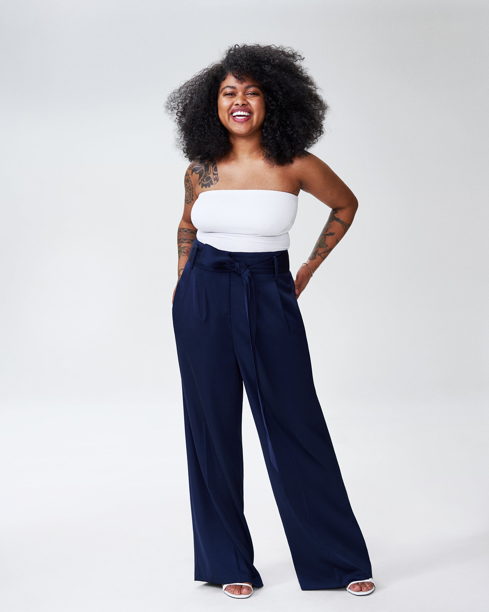 petite wide leg joggers