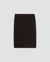 Petite Ribbed Jersey Danube Skirt - Black thumbnail 0