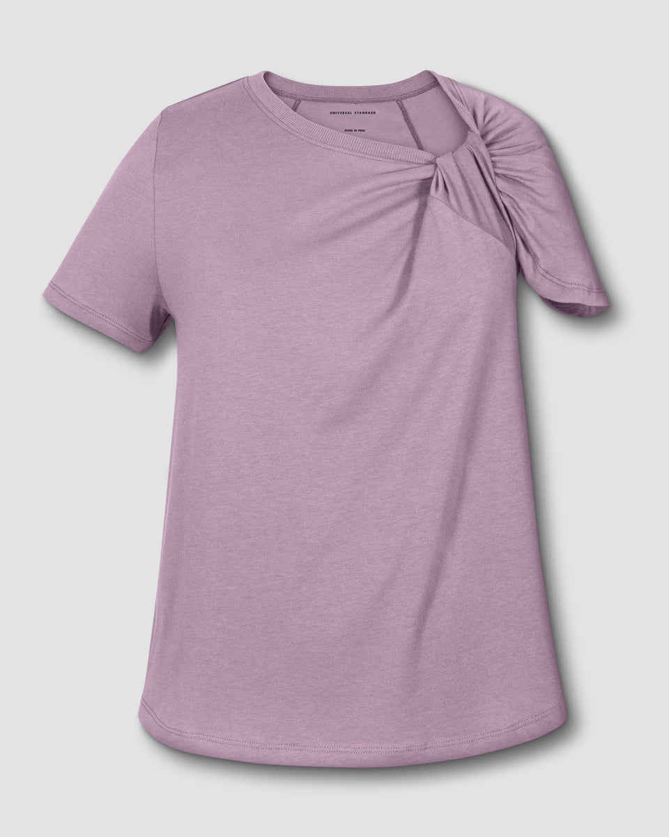 Rosa Twist Tee - Orchid Zoom image 1