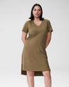 Tesino Washed Jersey Dress - Olive thumbnail 1