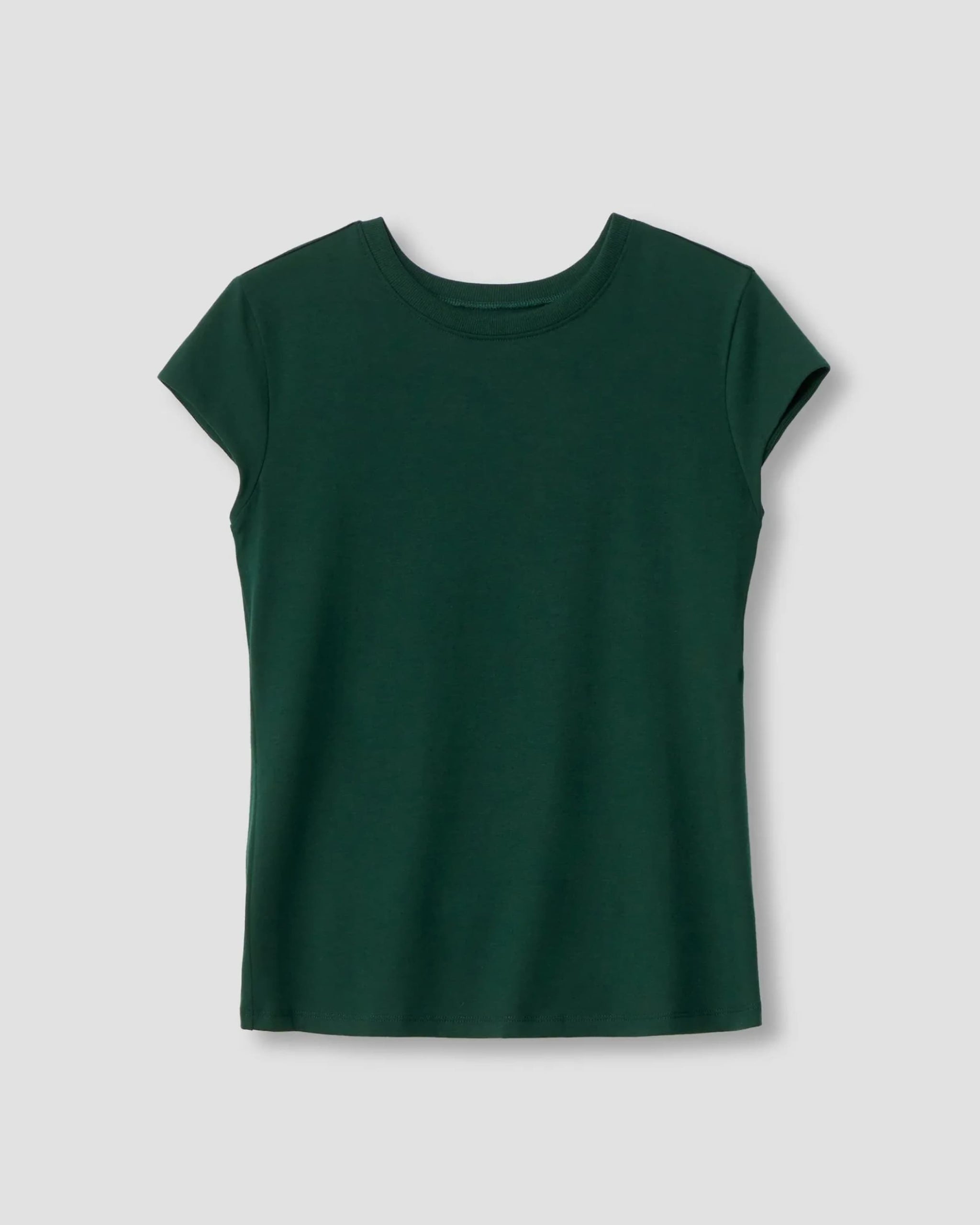 Ashley Cap Sleeve Tee - Forest Green | Universal Standard