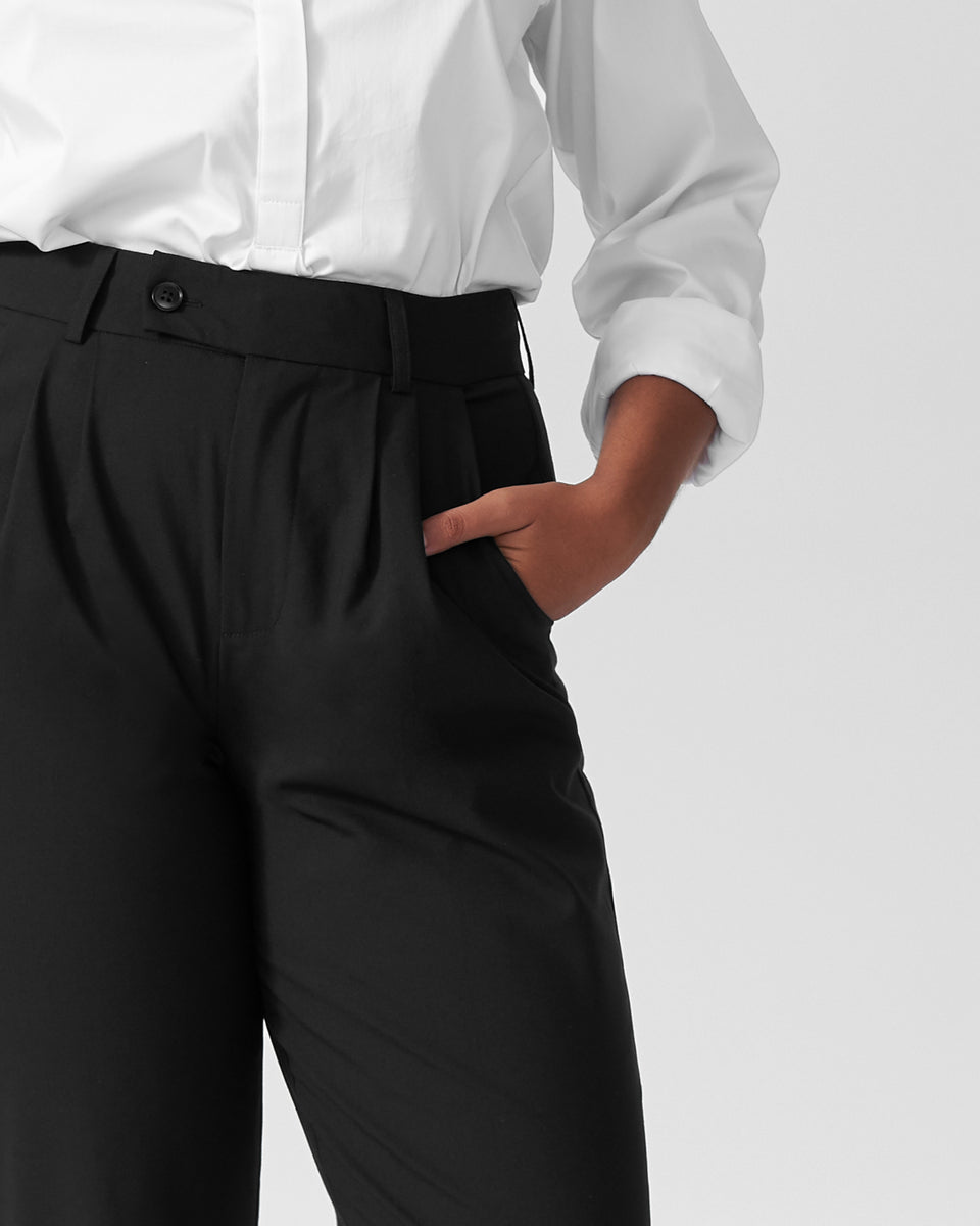 Silvia Slim Cut Trousers 29 inch - Black Zoom image 4