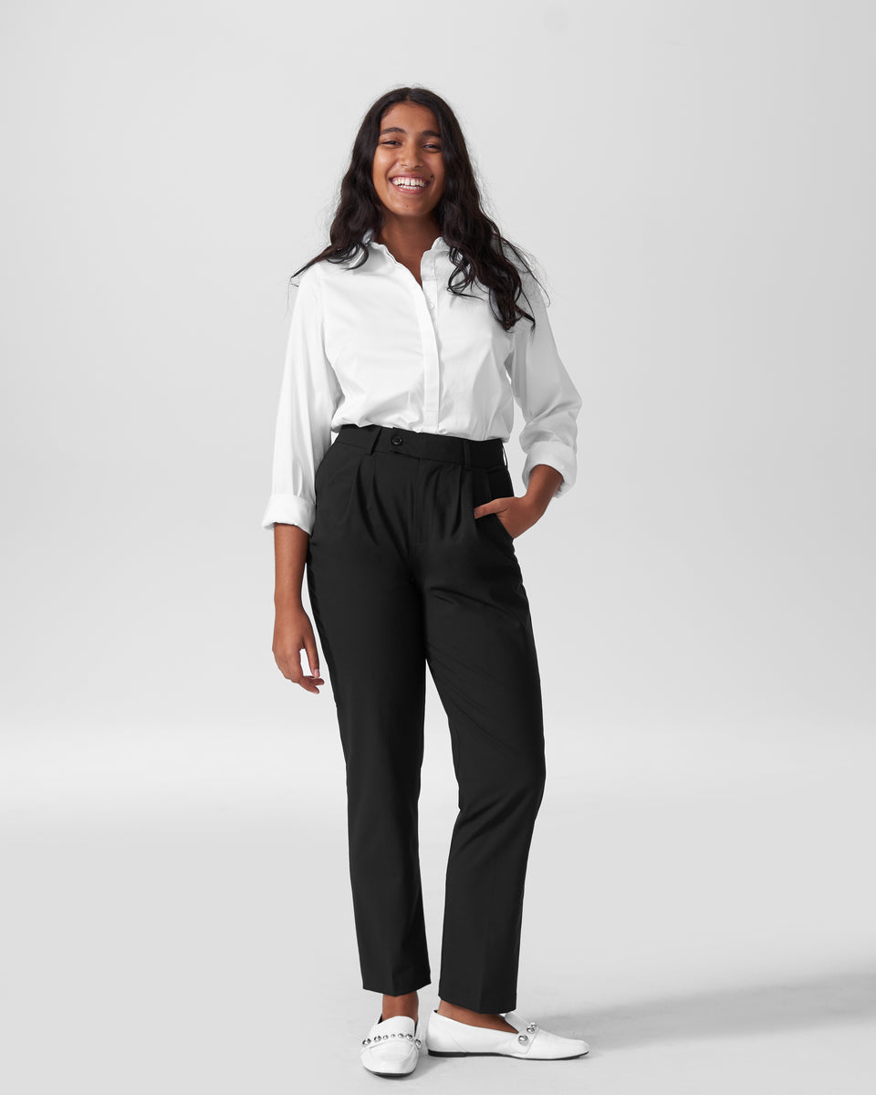 Silvia Slim Cut Trousers 29 inch - Black Zoom image 5