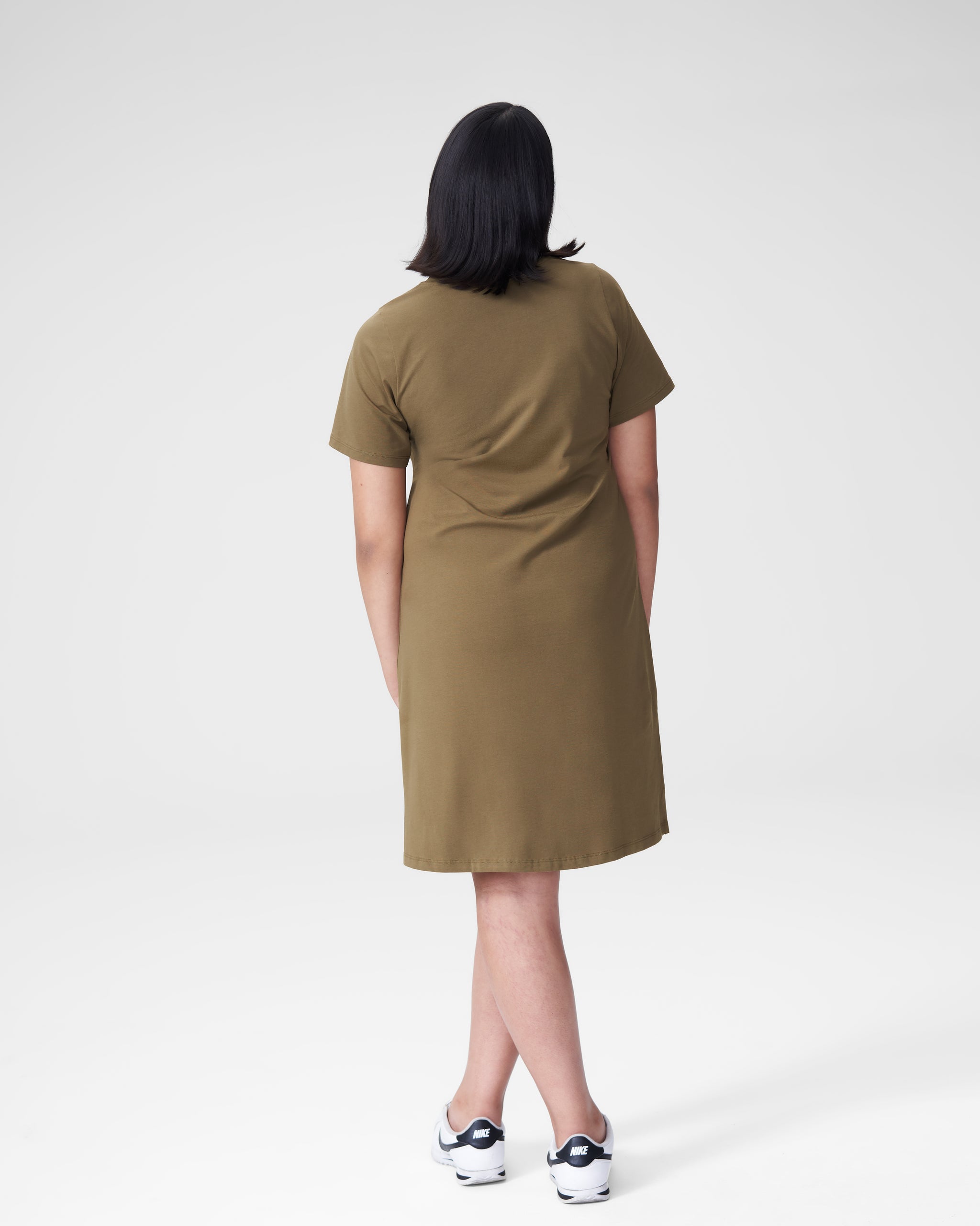 Tesino Washed Jersey Dress - Olive | Universal Standard