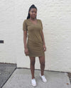 Tesino Washed Jersey Dress - Olive thumbnail 6