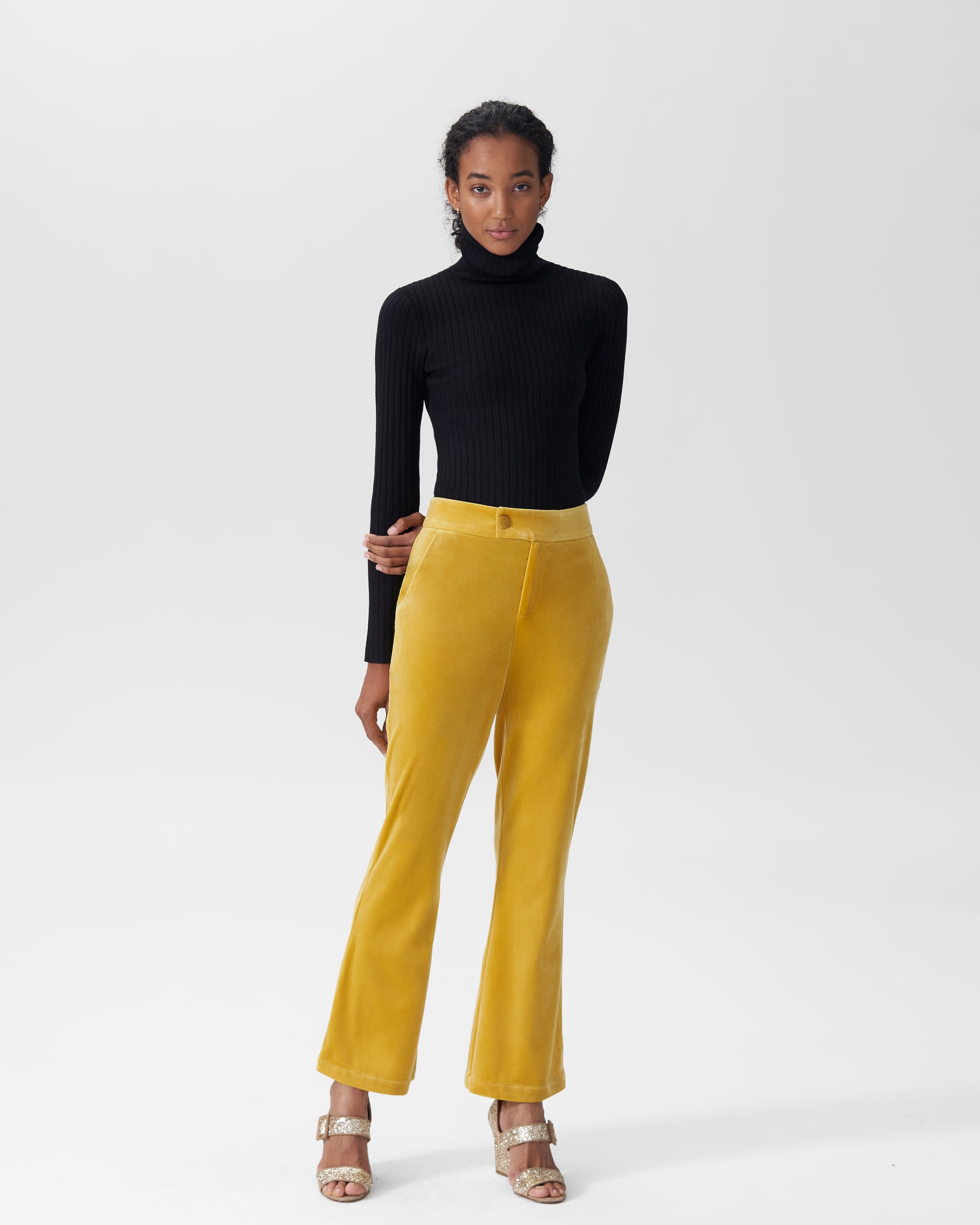 Farrah Velvet Pants - Gold | Universal Standard