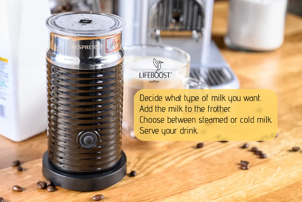 The Beginner's Guide Use Nespresso Frother | Lifeboost Coffee