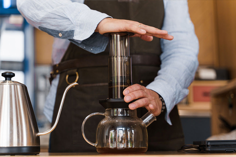 pour over coffee maker perfect hand