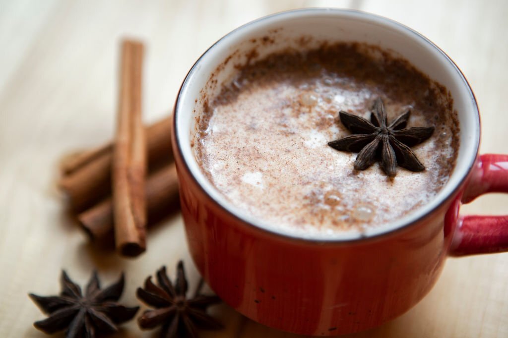 healthy chai latte