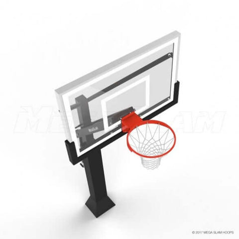 fenceworks in ground basketball hoop
