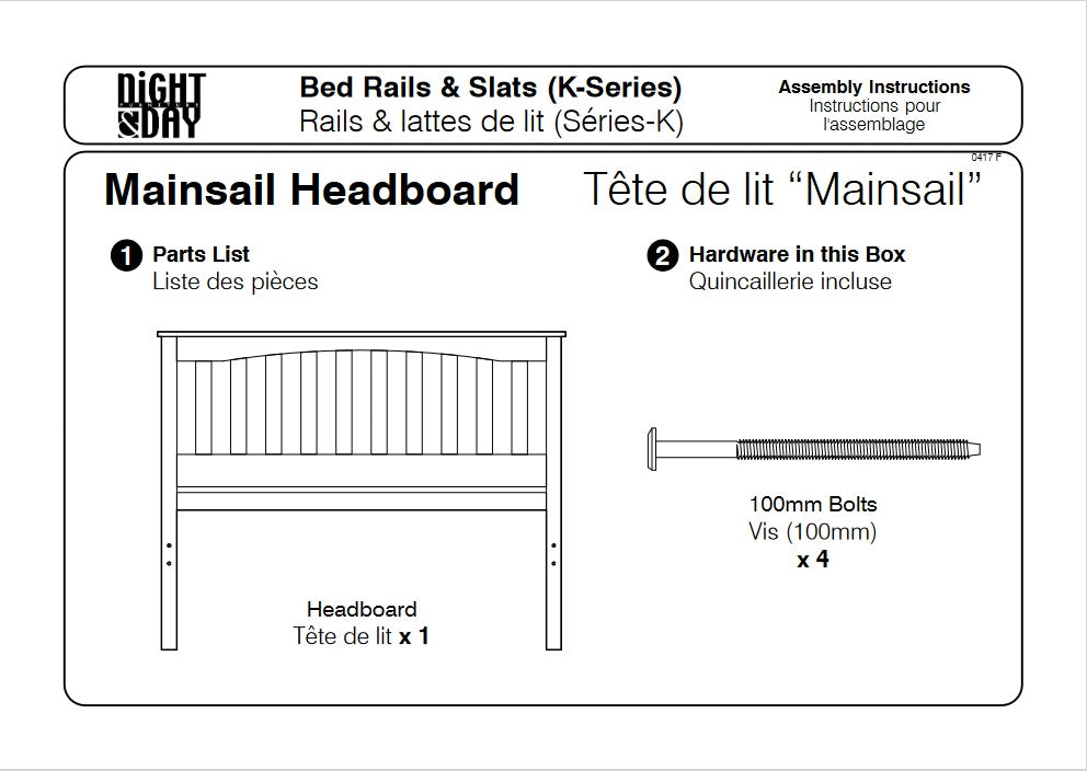 Mainsail Assembly Instructions