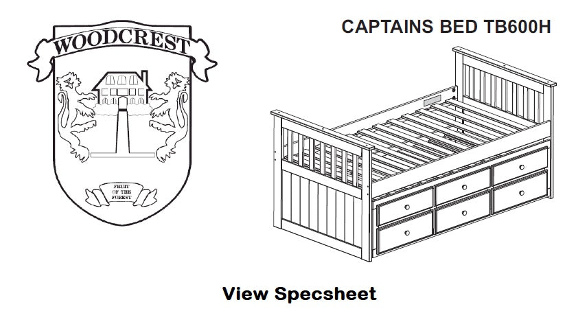 Captains Bed With Trundle And Drawers