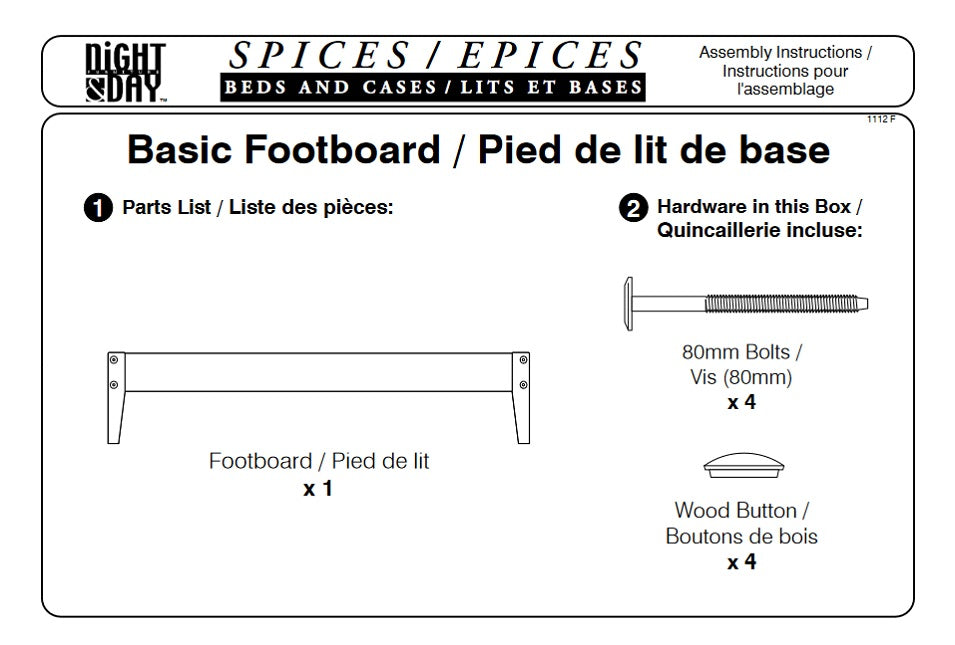 P-Series Basic Platform Bed Assembly Instructions