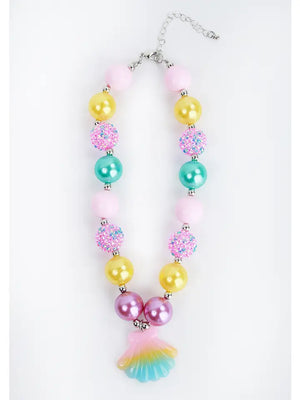 Necklace & Bracelet Chunky Mermaid Shell Set -  Rustic Roots Boutique - Little Mermaid Shell Necklace