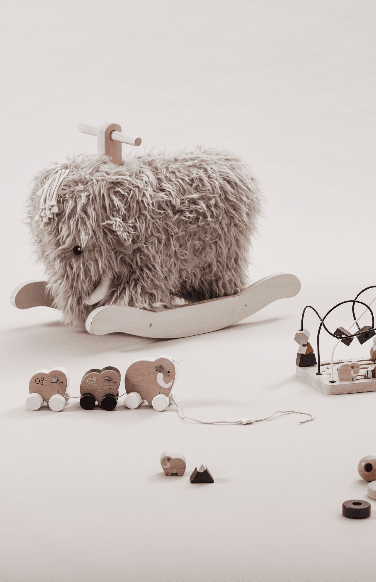 woolly mammoth rocking horse