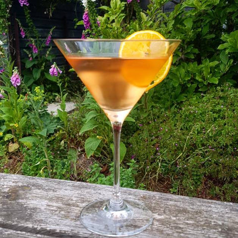 Orange martini cocktail