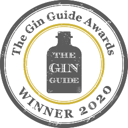 An award winning badge for the winner in 2020 from the gin guide awards