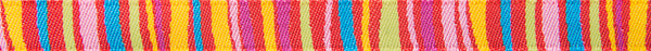 Red Fanciful stripes  3/8"