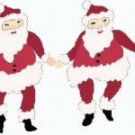 santas drawing original from Laura Foster Nicholson