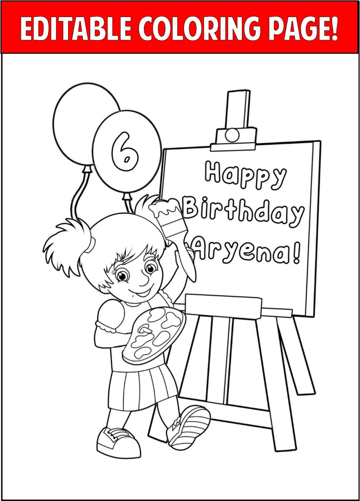 personilized coloring pages