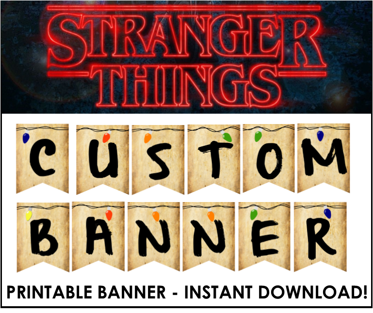 Stranger Things Free Printables