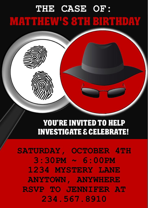 Secret Agent Party Invitations Free 10