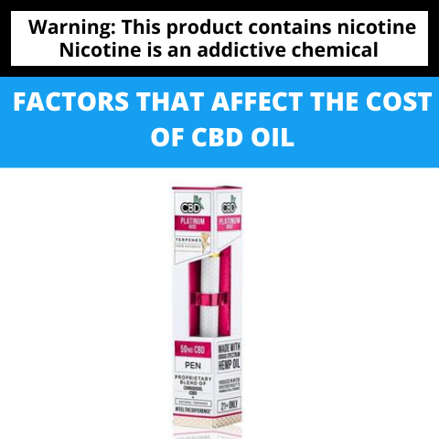Factors that Affect the Cost of CBD Oil