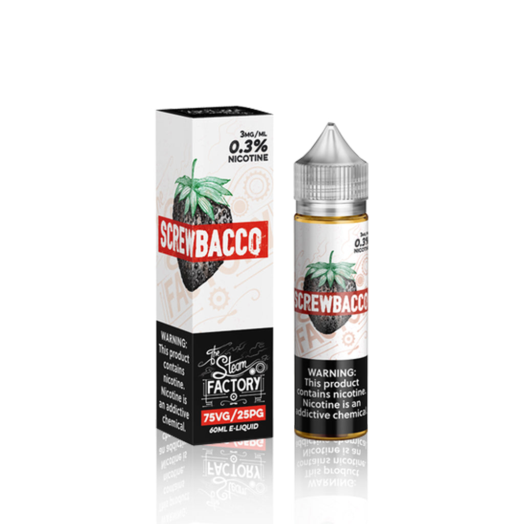 Screwbacco Steam Factory I E Liquid I Vape Juice I Breazy Com