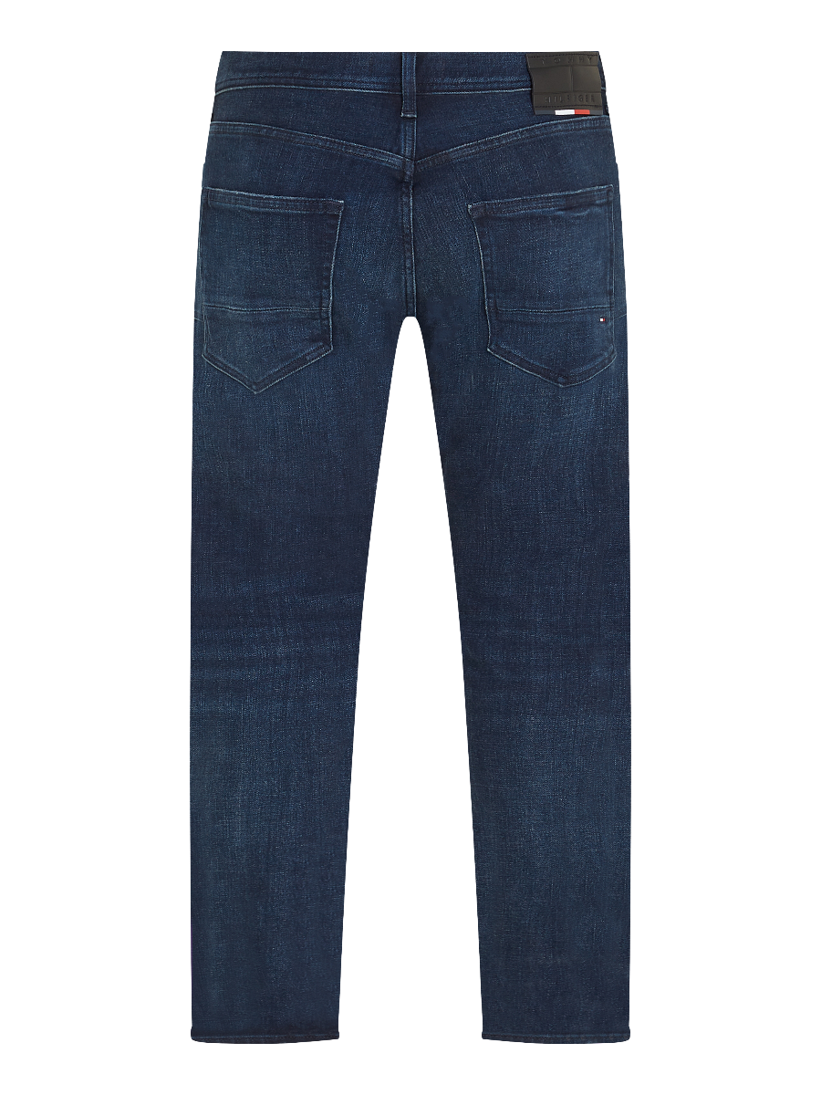 Tommy Hilfiger Bleecker Slim TH Flex Faded Jeans Oregon Indigo available at  Hanley & Co Menswear Galway – Hanley &