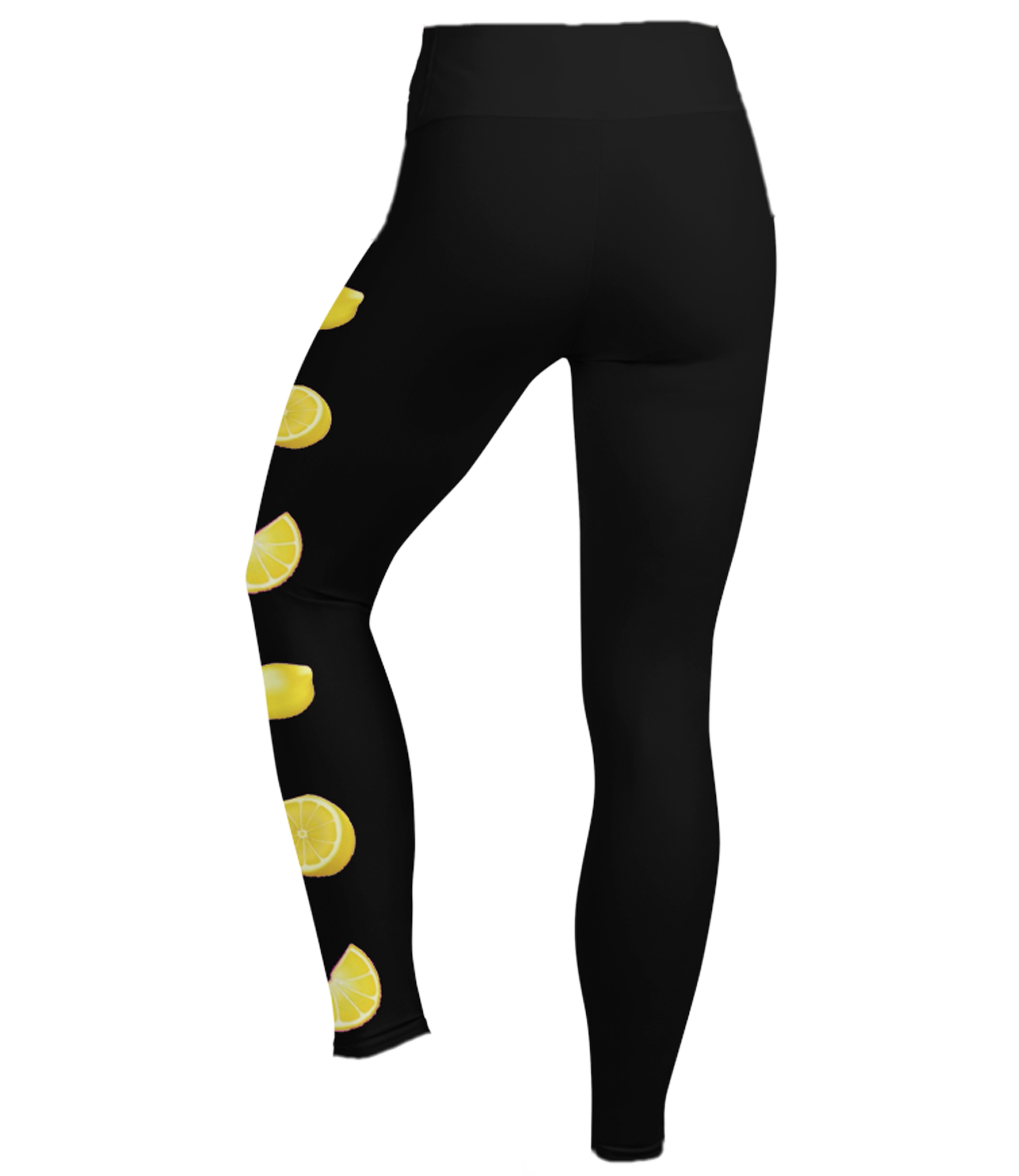 leggings with lemons on them