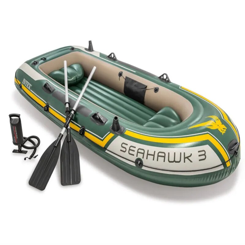 INTEX Sea Eagle Three-Man Inflatable Boat Kayak Rubber Raft Inflatable Thickened Fishing Boat