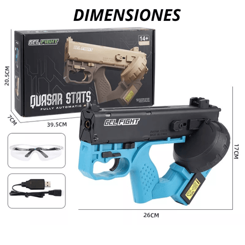 Pistola de bolas de hidrogel Cyberpunk GellyGlock™ – Cyberpug Shop