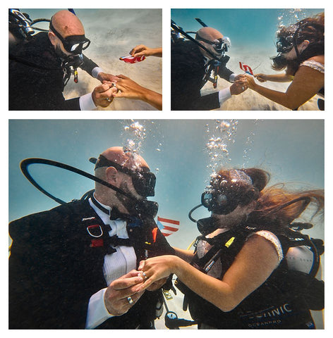 Underwater wedding vows with photographer Edwin Solano 1