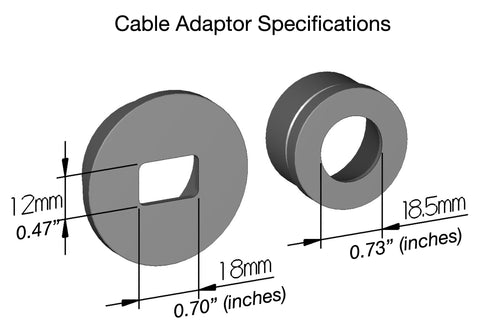 Outex cable adaptor specification dimensions