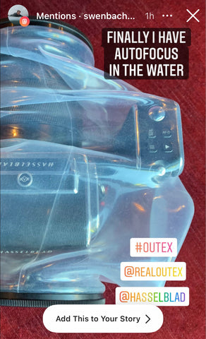 Appareil photo Hasselblad à l'intérieur du kit Outex Pro Grand système de boîtier