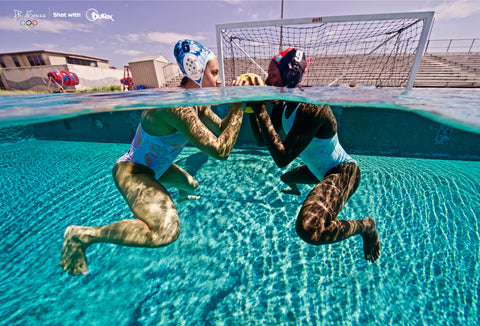 Women's olympic water polo co captains Outex photoshoot 2