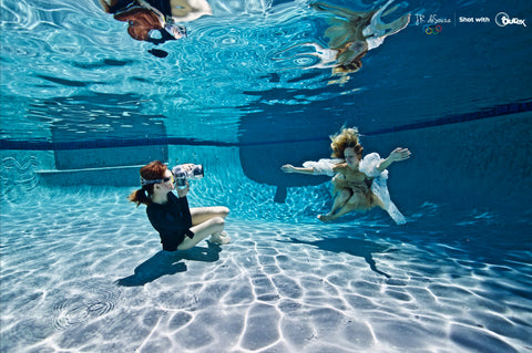 Professional Underwater Photographer Mallory Morrison using Outex waterproof system 1