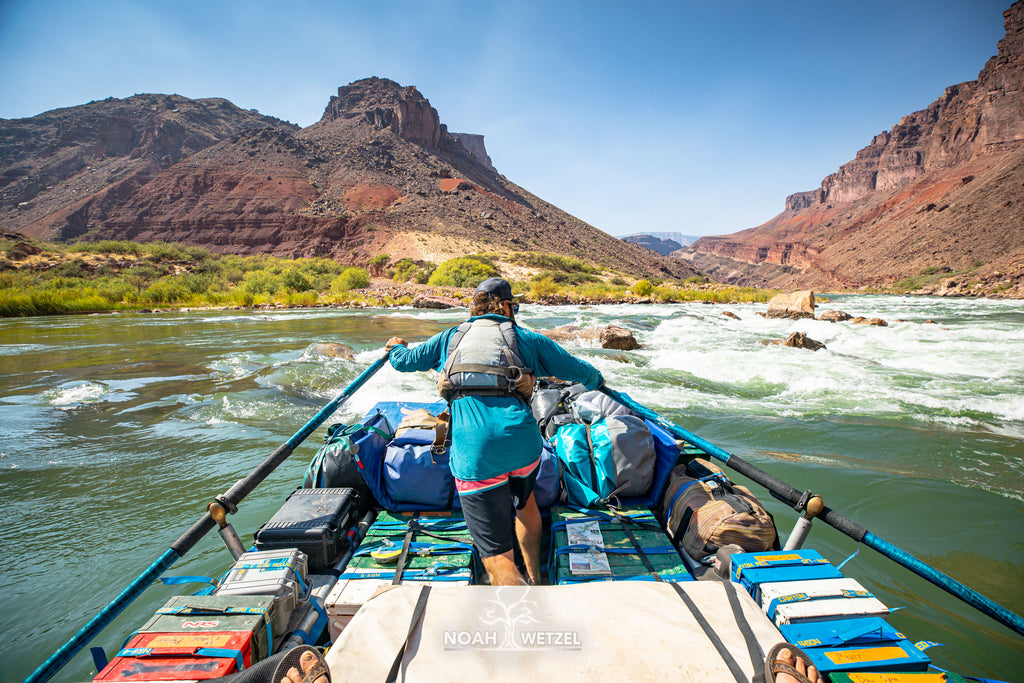 Photo de rafting par Noah Wetzel utilisant le boîtier de caméra étanche Outex