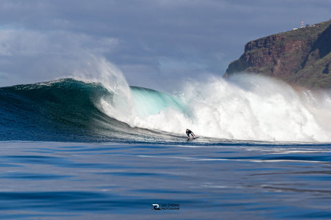 Big wave surf photo by Luc Cividino using Outex waterproof camera cover