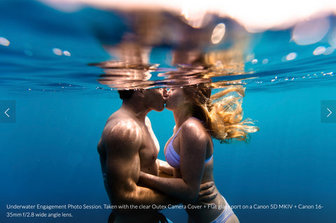 Underwater bridal photography by Sarah Lee