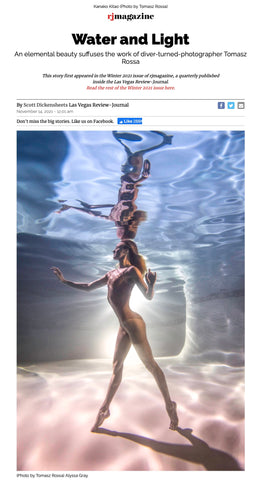 Las Vegas Review Journal features Outex photographer Tomasz Rossa