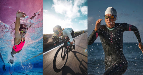 pro Triathlon photographer James Mitchell using the Outex waterproof housing system 