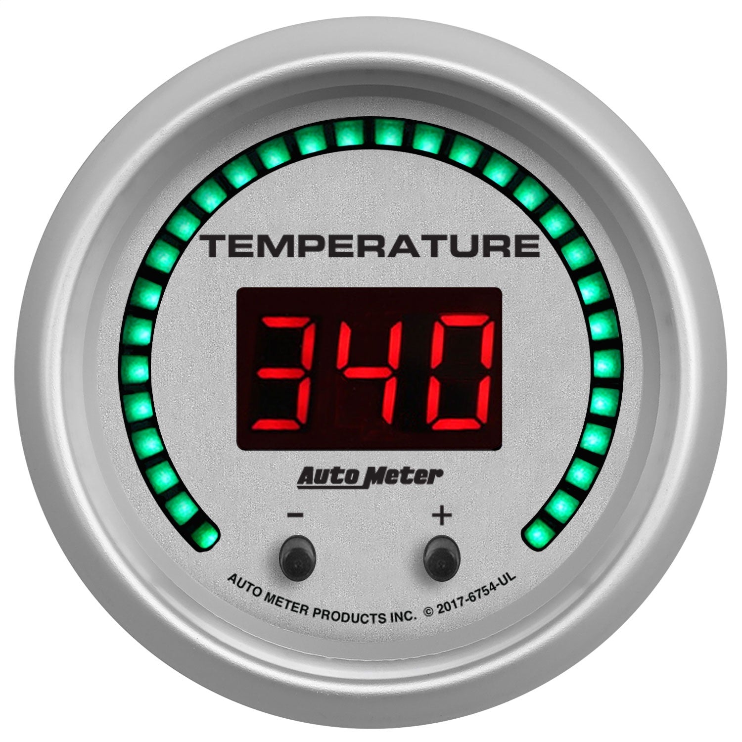GAUGE; FLUID TEMPERATURE; 2 1/16in.; 2 CHAN; SELECTABLE; ULTRA-LITE ELITE DIGITA