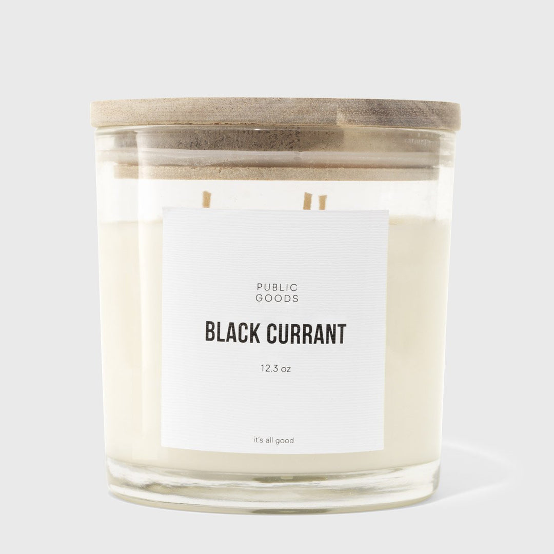 Black Currant Soy Candle (3 Wick, 12.3oz) – Public Goods