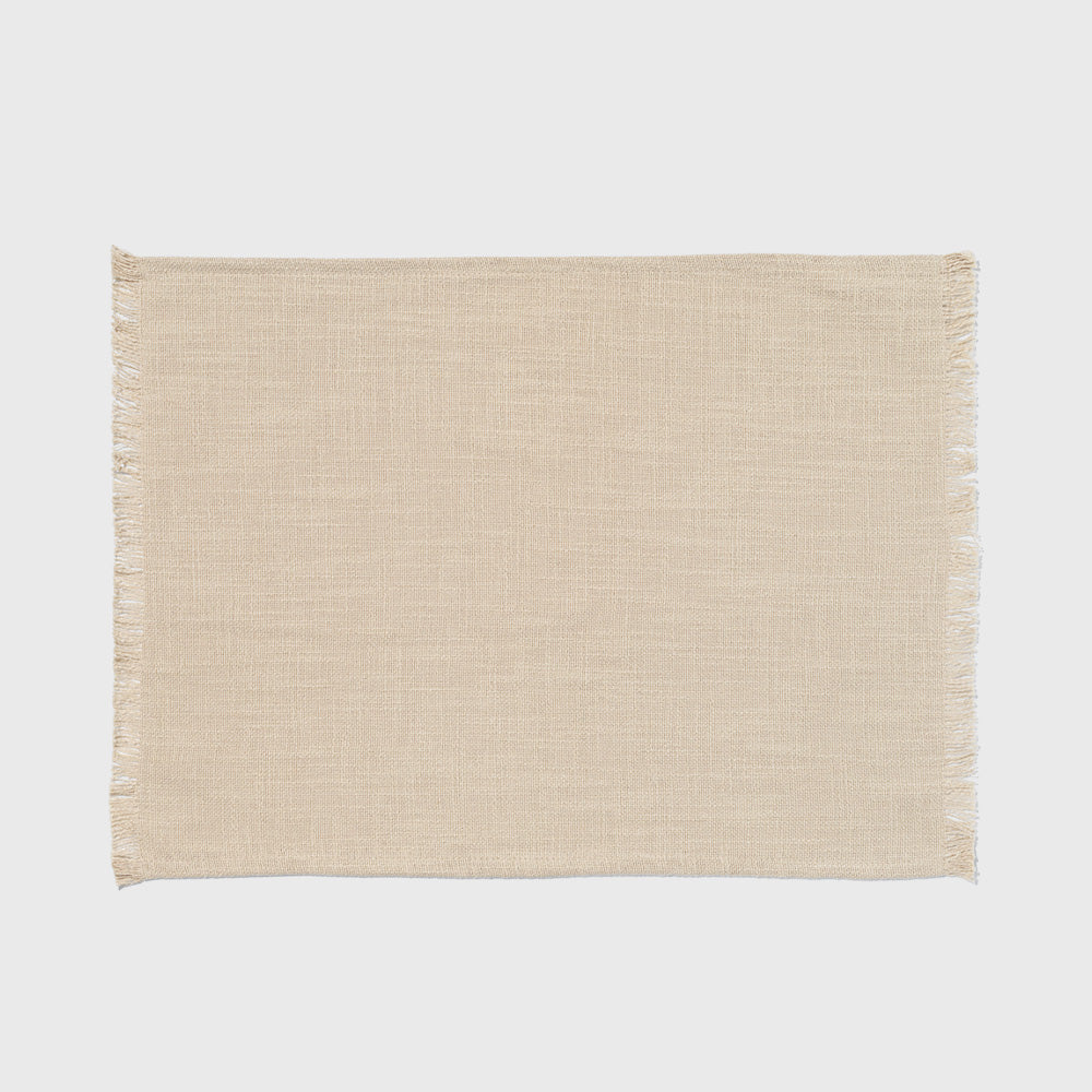 Cotton Woven Khaki Table Placemats (Set of 4) | Cloth Linen Placemats ...