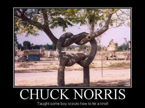 Chuck Norris Sayings - Rope Knot Jokes & Puns